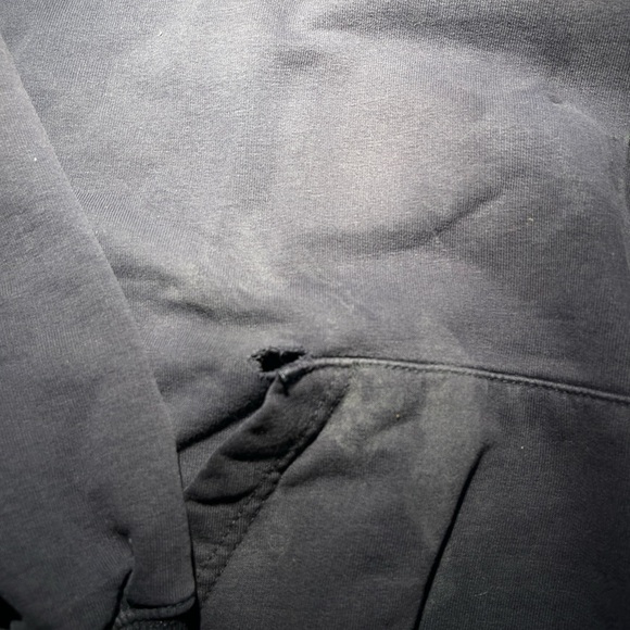 U.S. Air Force Navy Blue and Gray Pullover Drawstring Hoodie - Picture 10 of 10